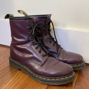 Dr. Martens 1460 Patent Leather Purple Boots